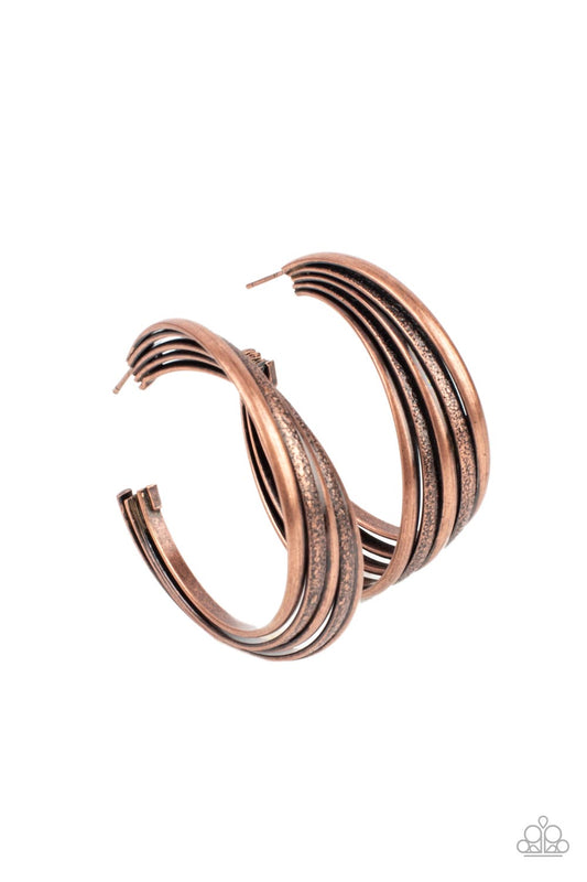 In Sync - Copper Earrings