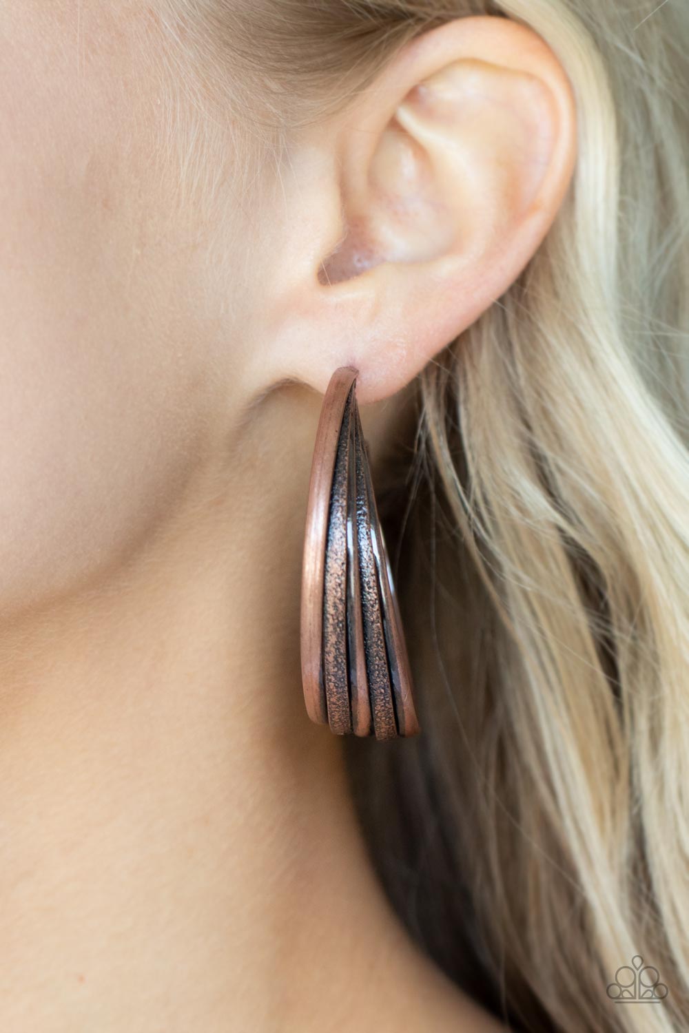 In Sync - Copper Earrings