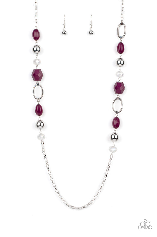 Vivid Variety - Purple Necklace