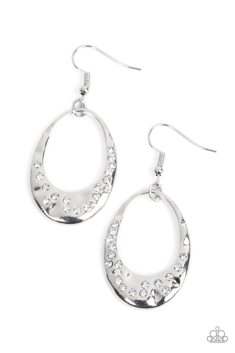 Classic Keepsake - White Earrings