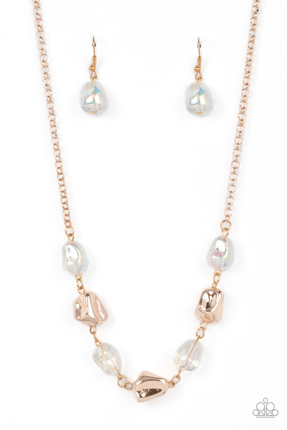 Inspirational Iridescence - Rose Gold Necklace