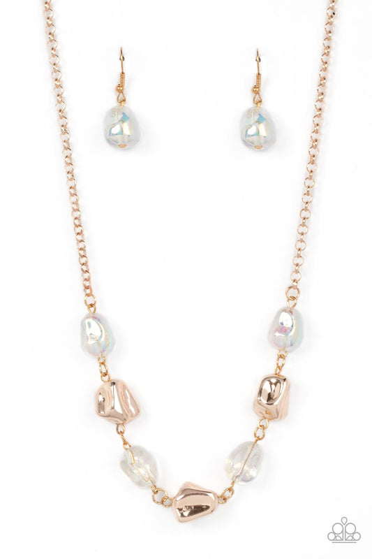 Inspirational Iridescence - Rose Gold Necklace