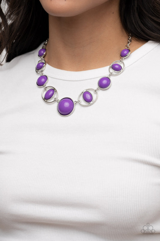 Eye of the BEAD-holder - Purple Necklace