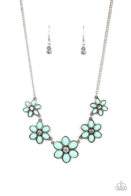 Prairie Party - Green Necklace