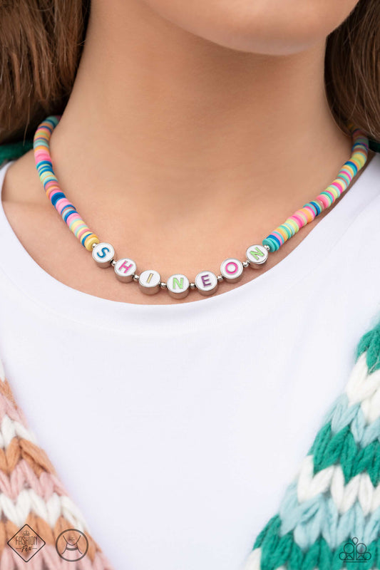 Psychedelic Glow - Multi Choker Necklace